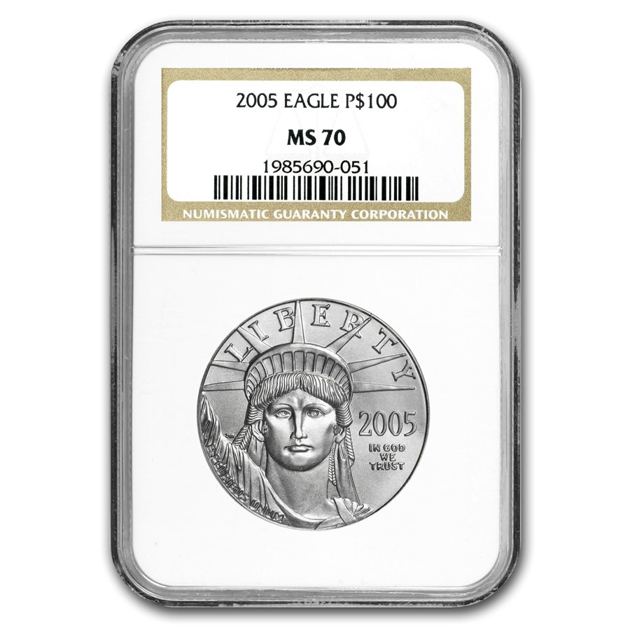 2005 1 oz American Platinum Eagle MS-70 NGC