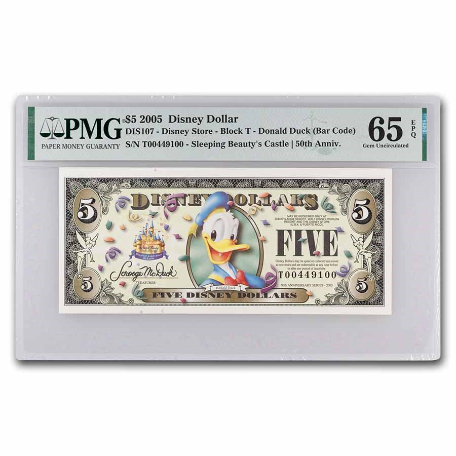 2005 $5.00 (T) Donald Duck CU-65 EPQ PPMG (DIS#107)