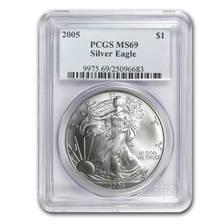 2005 American Silver Eagle MS-69 PCGS