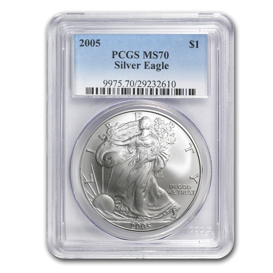 2005 American Silver Eagle MS-70 PCGS