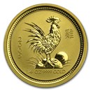 2005 Australia 1/4 oz Gold Lunar Rooster BU (Series I)