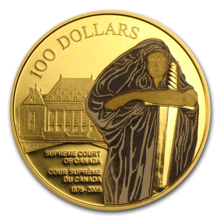 Buy 2005 Canada Proof Gold $100 Supreme Court APMEX