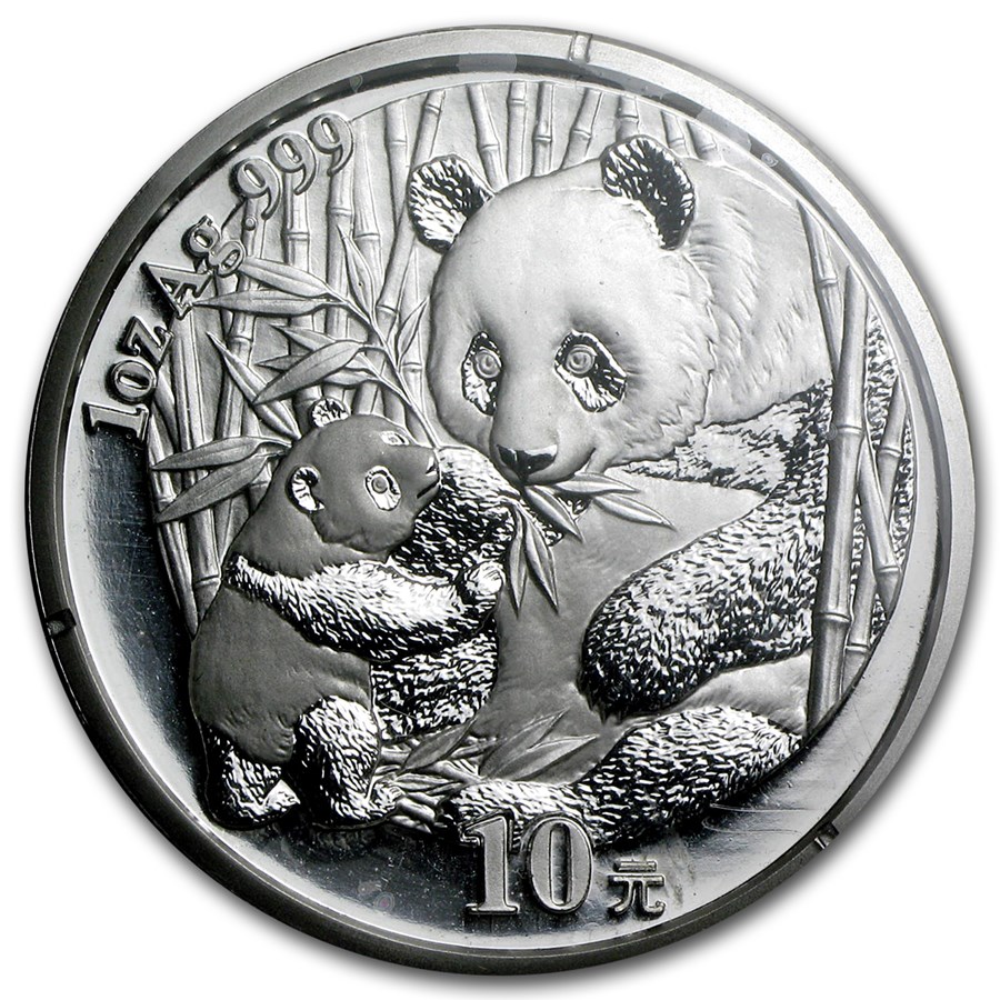 2005 China 1 oz Silver Panda BU (Sealed)