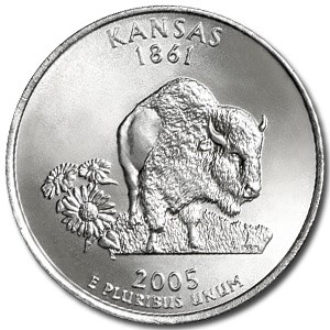 2005-D Kansas State Quarter BU