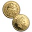 2005 GB 4-Coin Gold Britannia Proof Set (w/Box & COA)