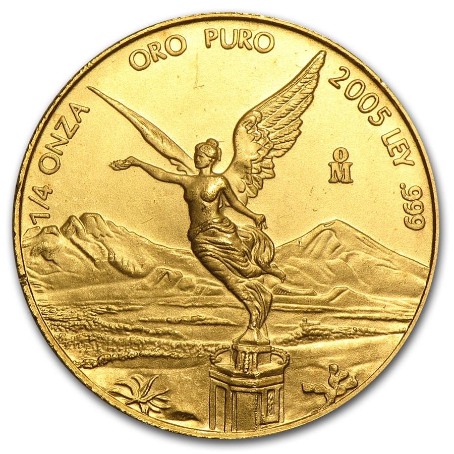 2005 Mexico 1/4 oz Gold Libertad BU