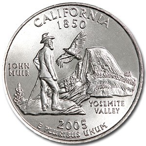 2005-P California State Quarter BU