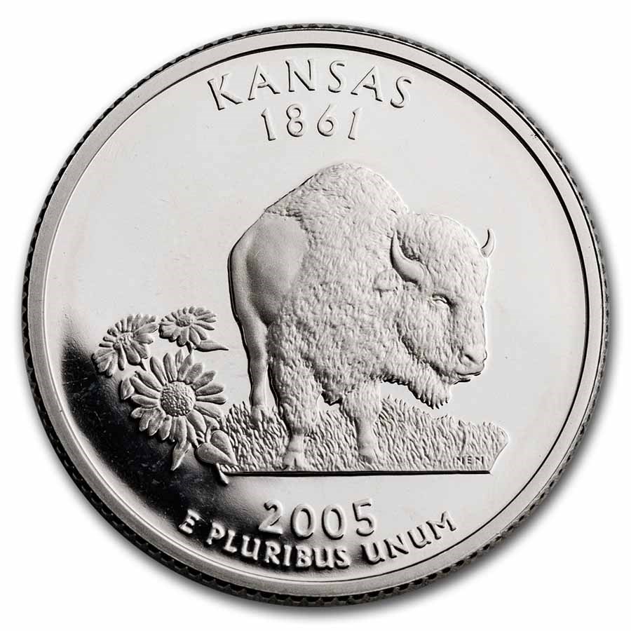 2005-S Kansas State Quarter Gem Proof (Silver)