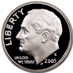 Buy 2005-S Roosevelt Dime Gem Proof | APMEX