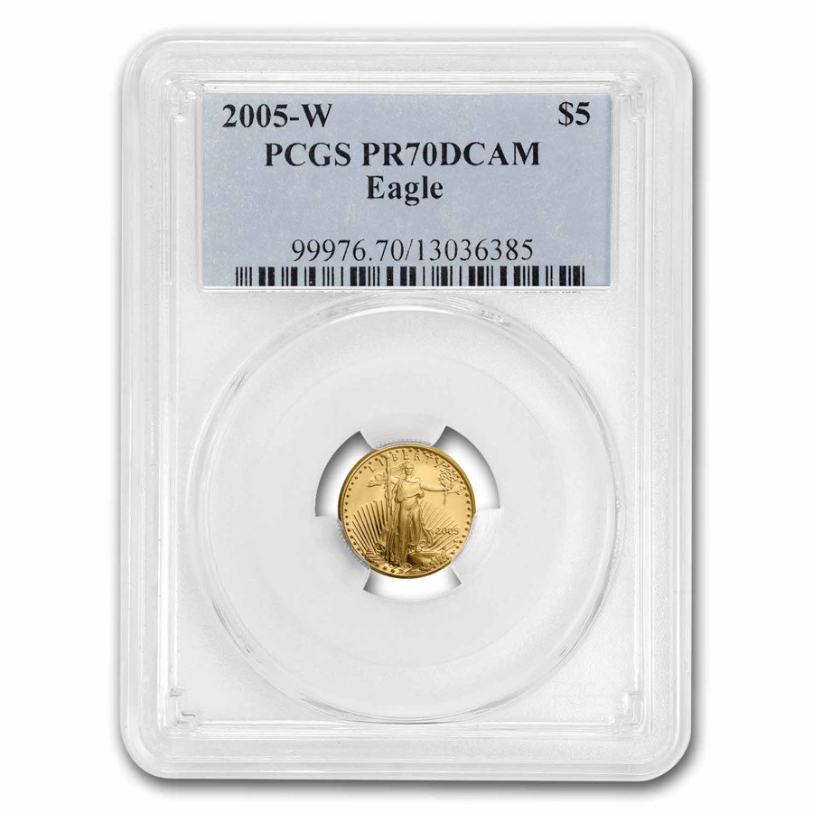 2005-W 1/10 oz Proof American Gold Eagle PR-70 PCGS