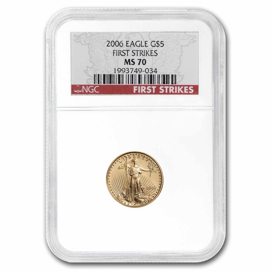 2006 1/10 oz American Gold Eagle MS-70 NGC (FirstStrike®)