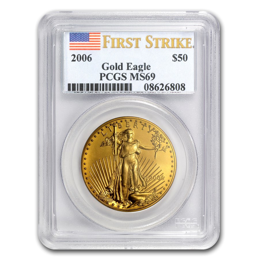 2006 1 oz American Gold Eagle MS-69 PCGS (FirstStrike®)