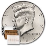 2006-P Kennedy Half Dollar 20-Coin Roll BU