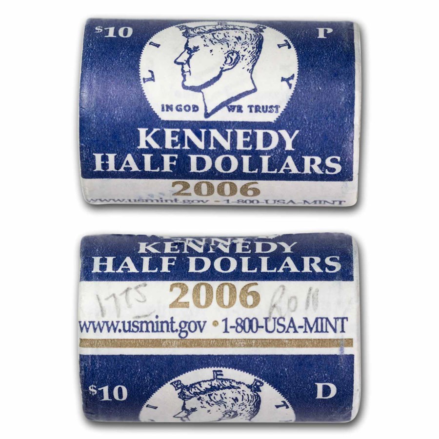 2006-P&D Kennedy Half Dollar 20-Coin 2 Rolls Set (Mint Wrapped)