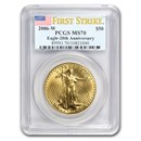 2006-W 1 oz Burnished Gold Eagle MS-70 PCGS (FirstStrike®)