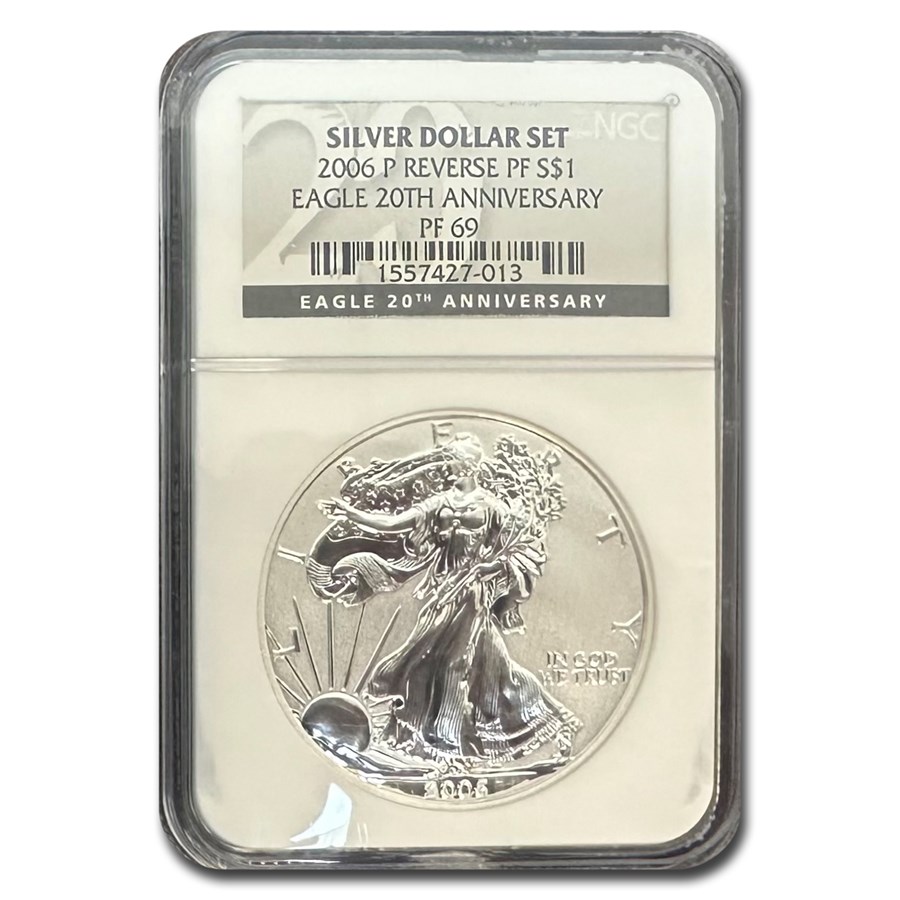 2006-W 3-Coin Silver Eagle Set MS/PF-69 NGC