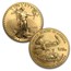 2006-W 4-Coin Burnished American Gold Eagle Set (w/Box & COA)