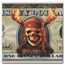 2007 $1.00 (FF) Pirate Skull Fire CU-64 EPQ (DIS#135)