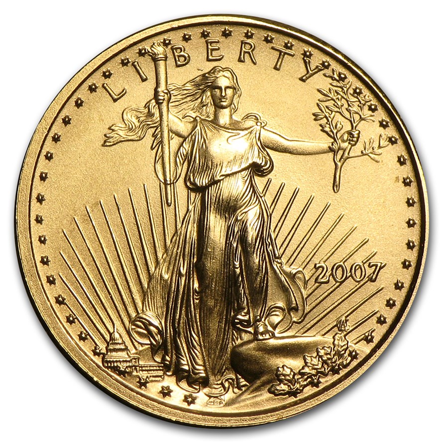 2007 1/10 oz American Gold Eagle BU