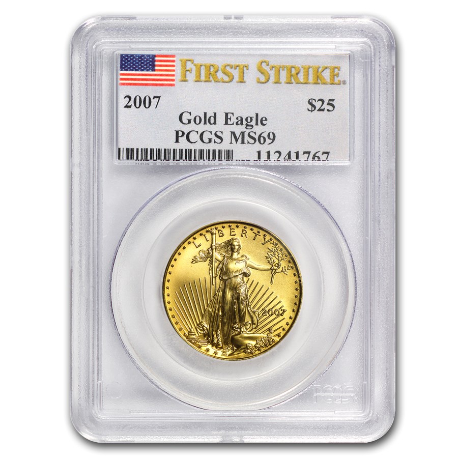 2007 1/2 oz American Gold Eagle MS-69 PCGS (FS)