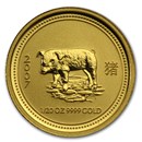 2007 Australia 1/20 oz Gold Lunar Pig BU (Series I)