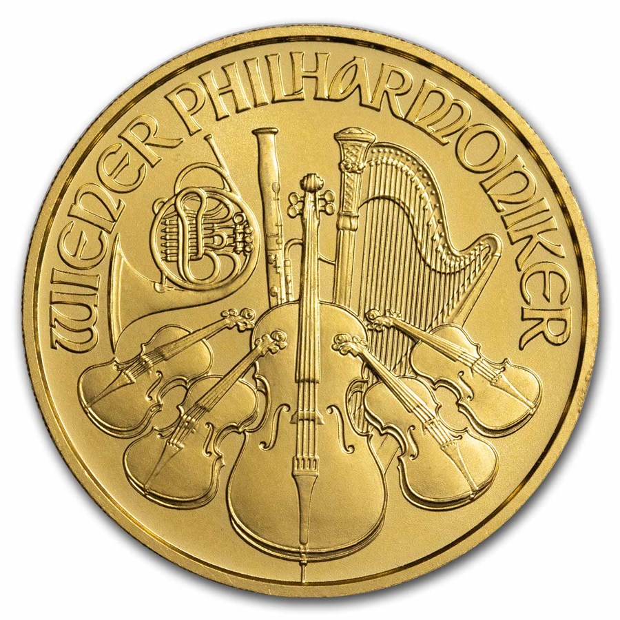 2007 Austria 1/2 oz Gold Philharmonic BU