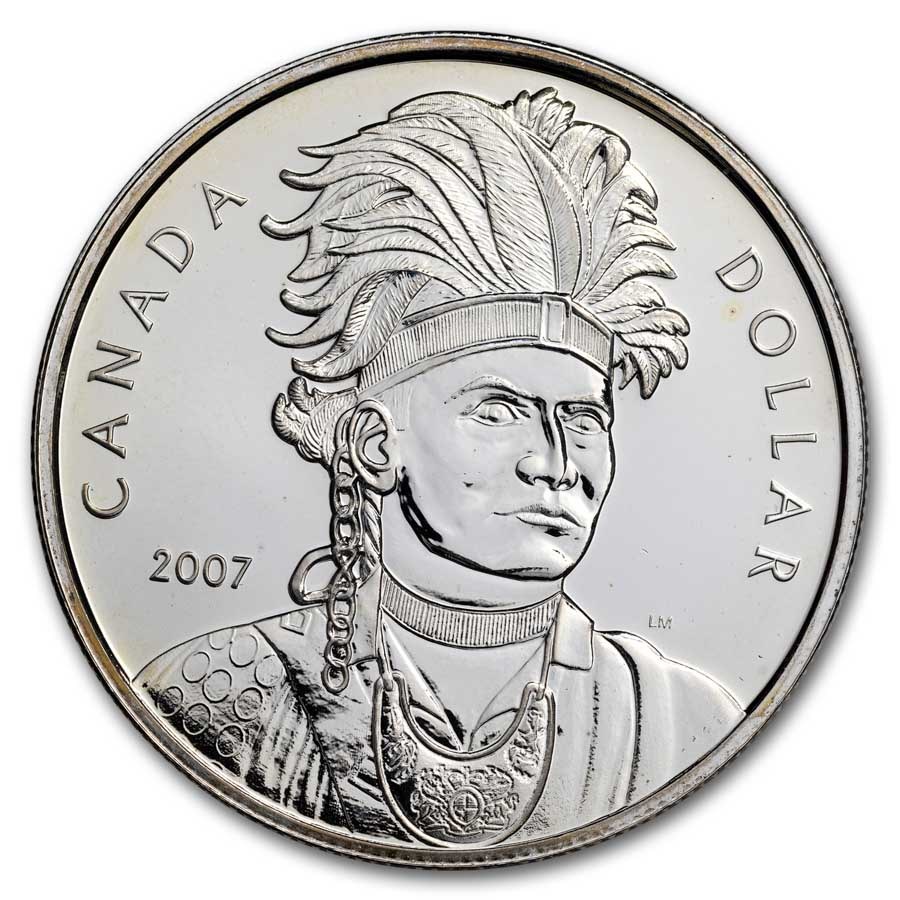 2007 Canada Silver Dollar BU (Thayendanegea)