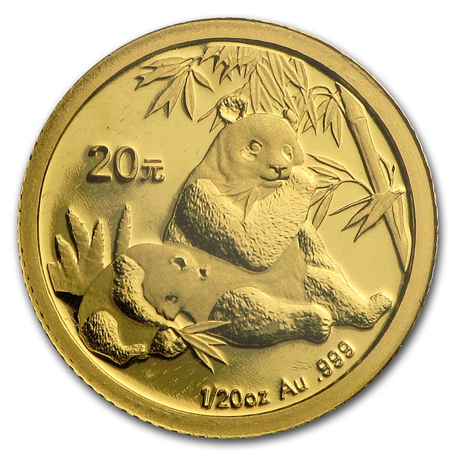 2007 China 1/20 oz Gold Panda BU (Sealed)