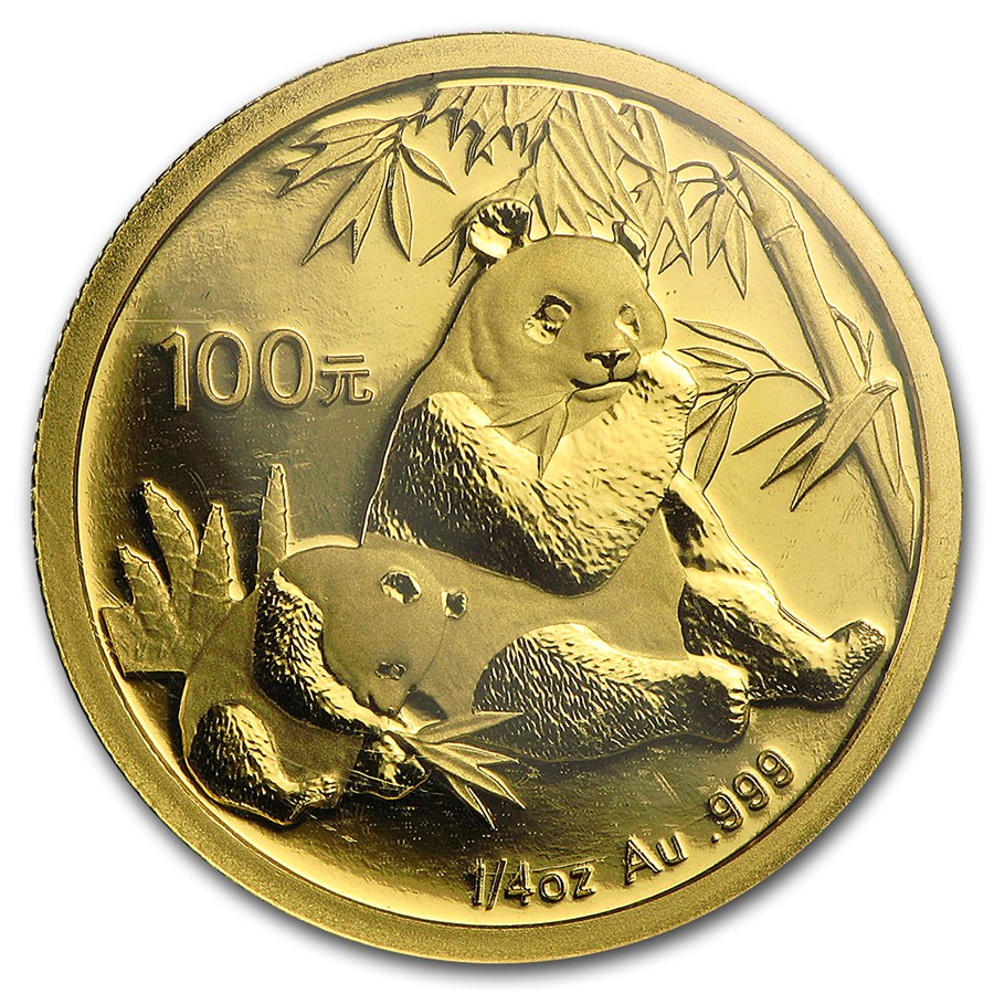 2007 China 1/4 oz Gold Panda BU (Sealed)