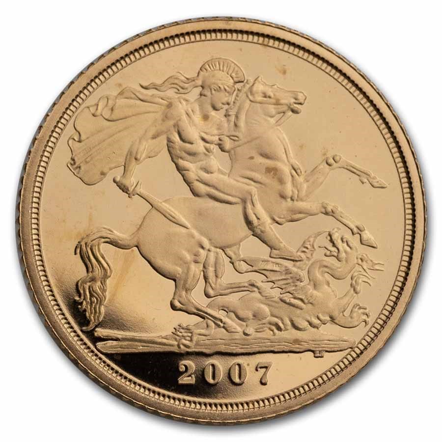 2007 Great Britain Gold 1/2 Sovereign Proof