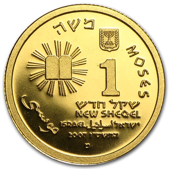 Buy 2007 Israel 1/25 oz Proof Gold Moses | APMEX