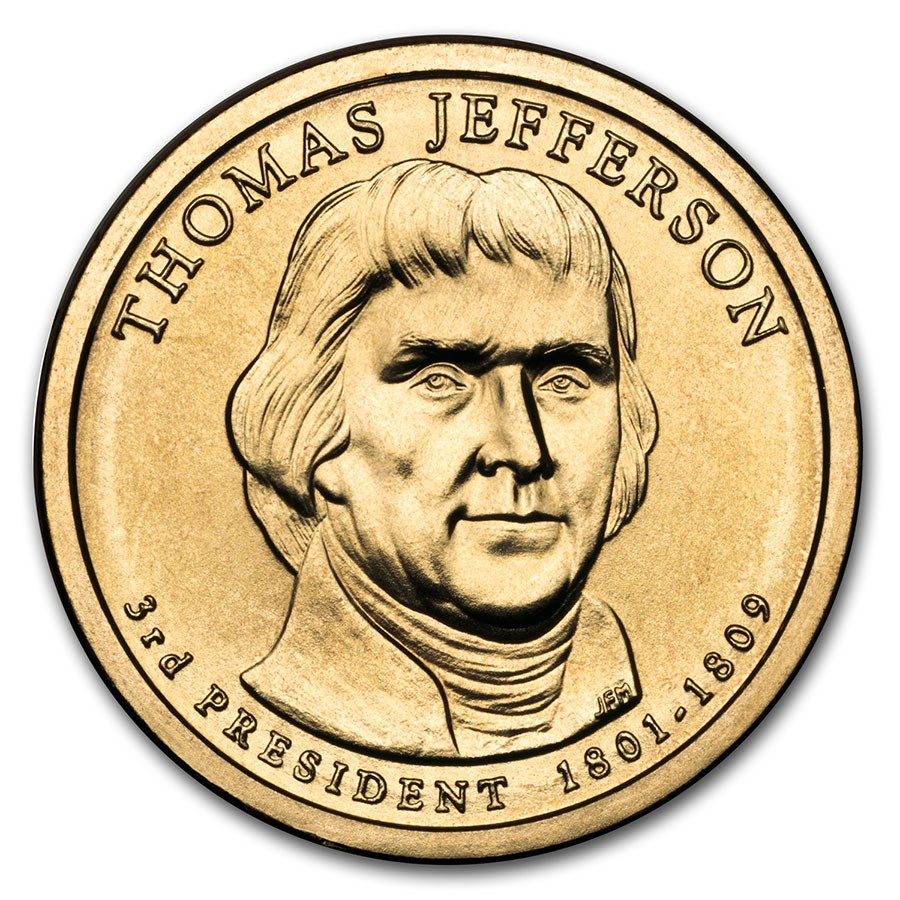 2007-P Thomas Jefferson Presidential Dollar BU