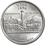 2007-P Utah State Quarter BU