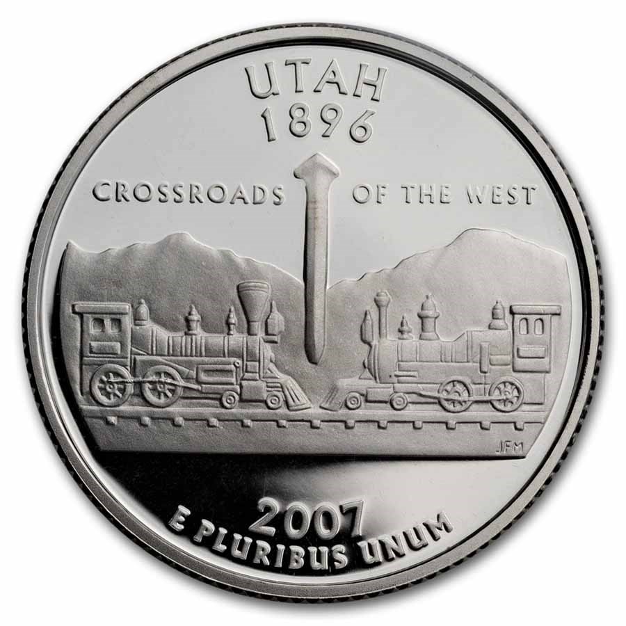 2007-S Utah State Quarter Gem Proof (Silver)