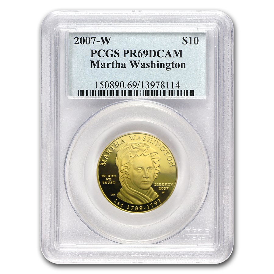 2007-W 1/2 oz Proof Gold Martha Washington PR-69 PCGS