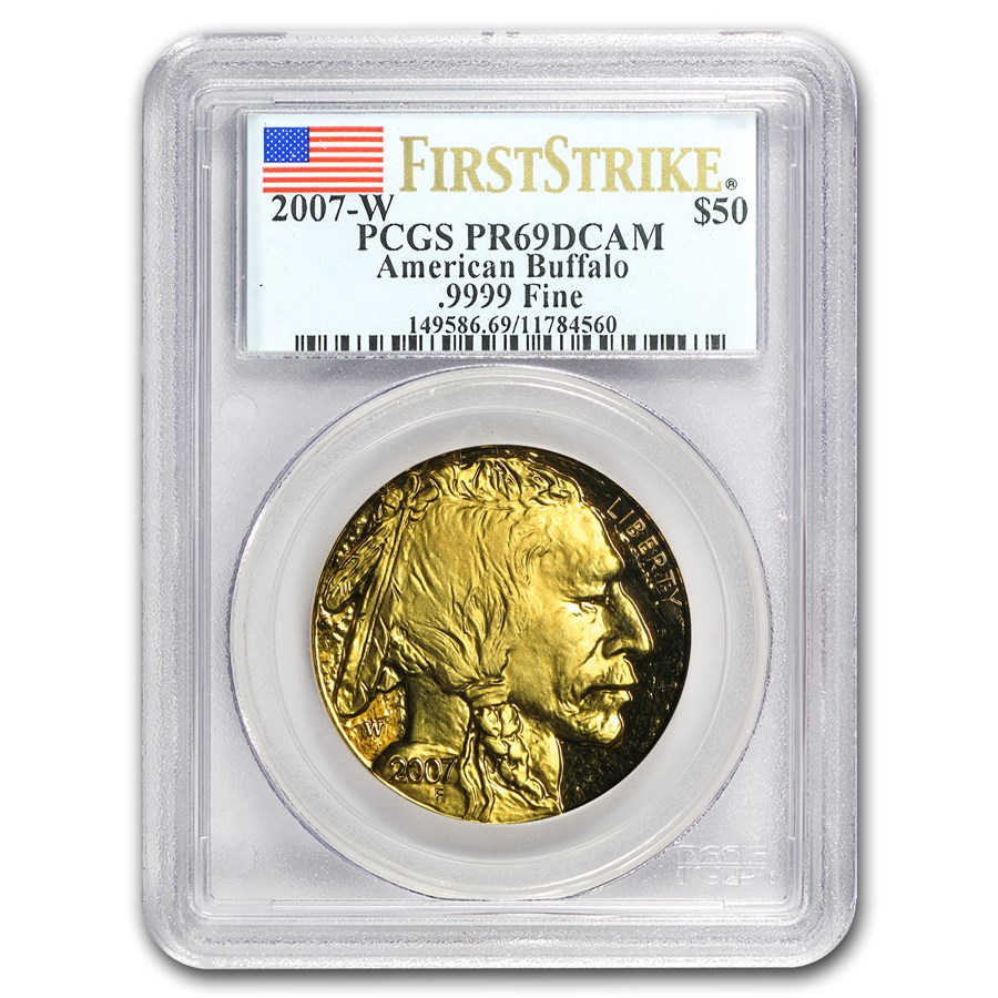 2007-W 1 oz Proof Gold Buffalo PR-69 PCGS (FirstStrike®)