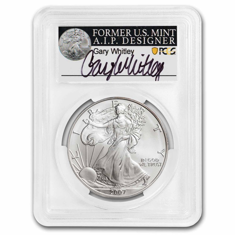 2007-W Burnished American Silver Eagle MS/SP-70 PCGS