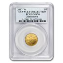 2007-W Gold $5 Commem Jamestown MS-70 PCGS