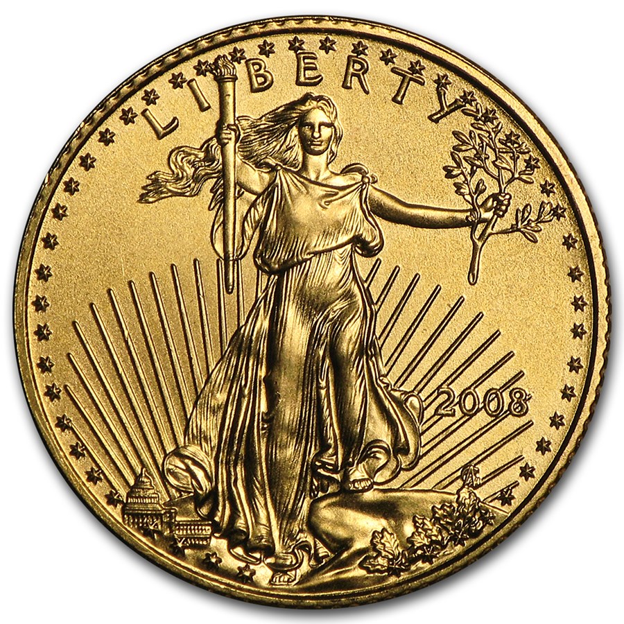 2008 1/10 oz American Gold Eagle BU