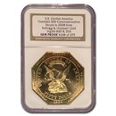 2008 2.5 oz Gold Octagon - $50 Gold Humbert Comem. Gem PF NGC