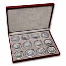 2008- 2019 Australia 12-Coin 1 oz Ag Lunar Set BU (SII, Red Box)