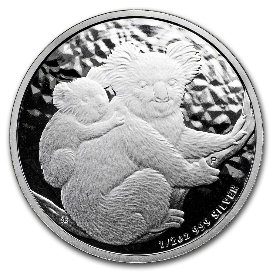 2008 Australia 1/2 oz Silver Koala BU