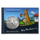 2008 Australia 1 oz Silver Kangaroo (In Display Card)