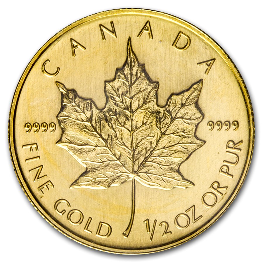 2008 Canada 1/2 oz Gold Maple Leaf BU