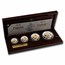 2008 China 4-Coin Gold/Silver Panda Lunar Rat Prestige Proof Set