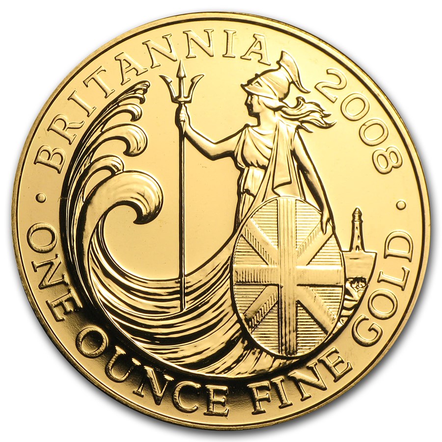 2008 Great Britain 1 oz Gold Britannia BU