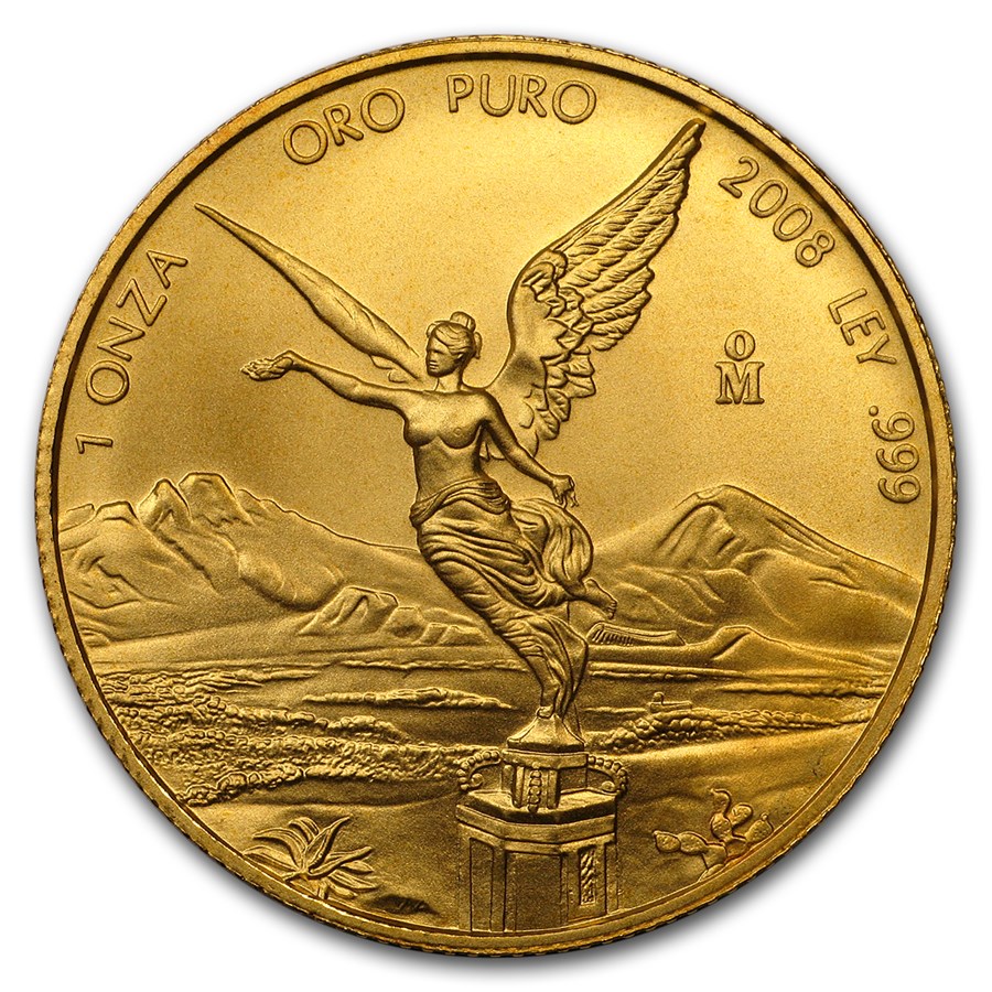 2008 Mexico 1 oz Gold Libertad BU