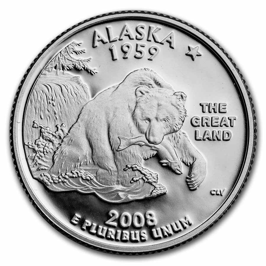 2008-S Alaska State Quarter Gem Proof