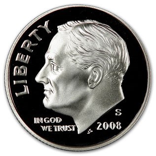 2008-S Silver Roosevelt Dime Gem Proof