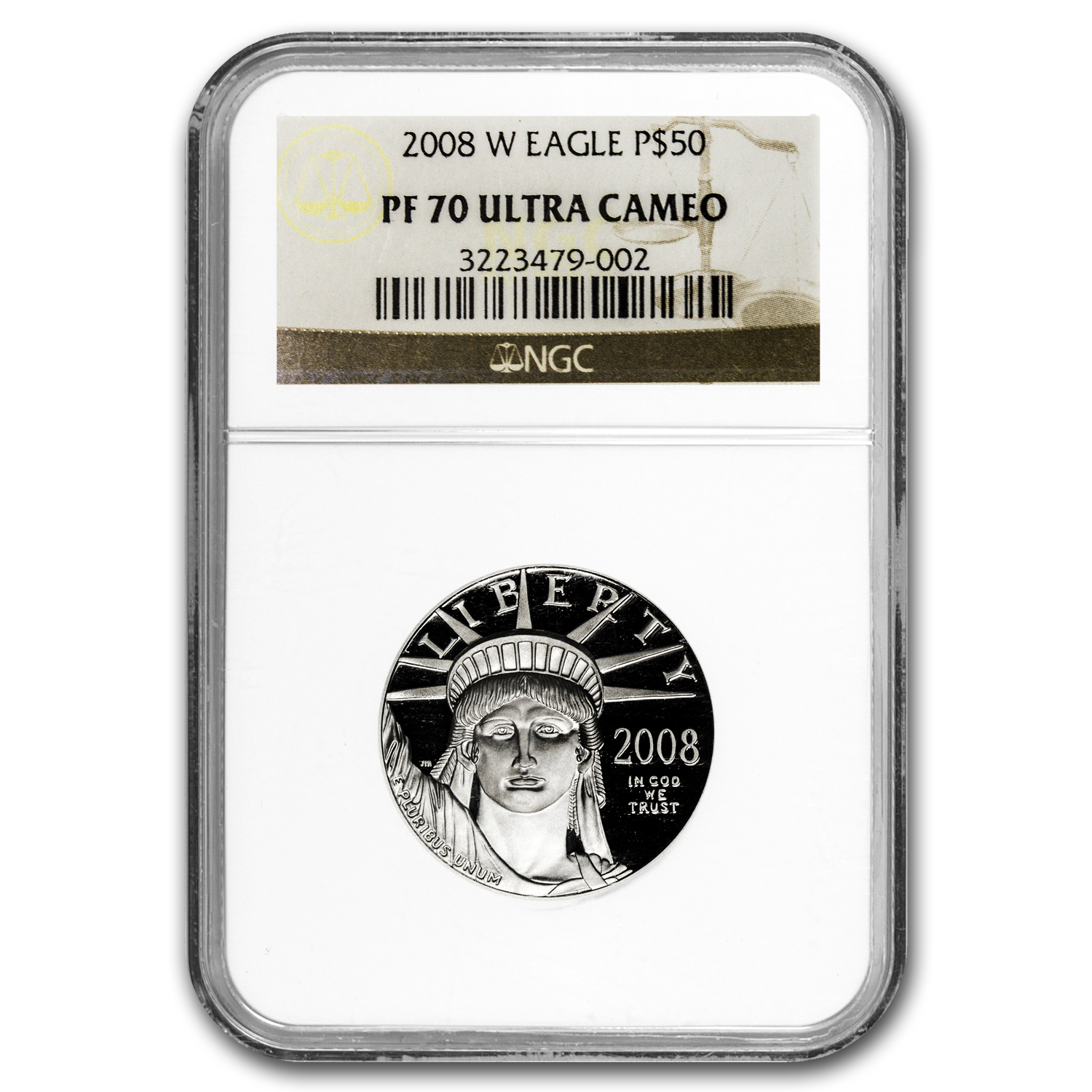 Buy 2008-W 1/2 oz Proof American Platinum Eagle PF-70 UCAM NGC | APMEX